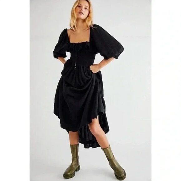 Free People Dresses & Skirts - NWOT Free People Oasis Midi Dress Black SMALL